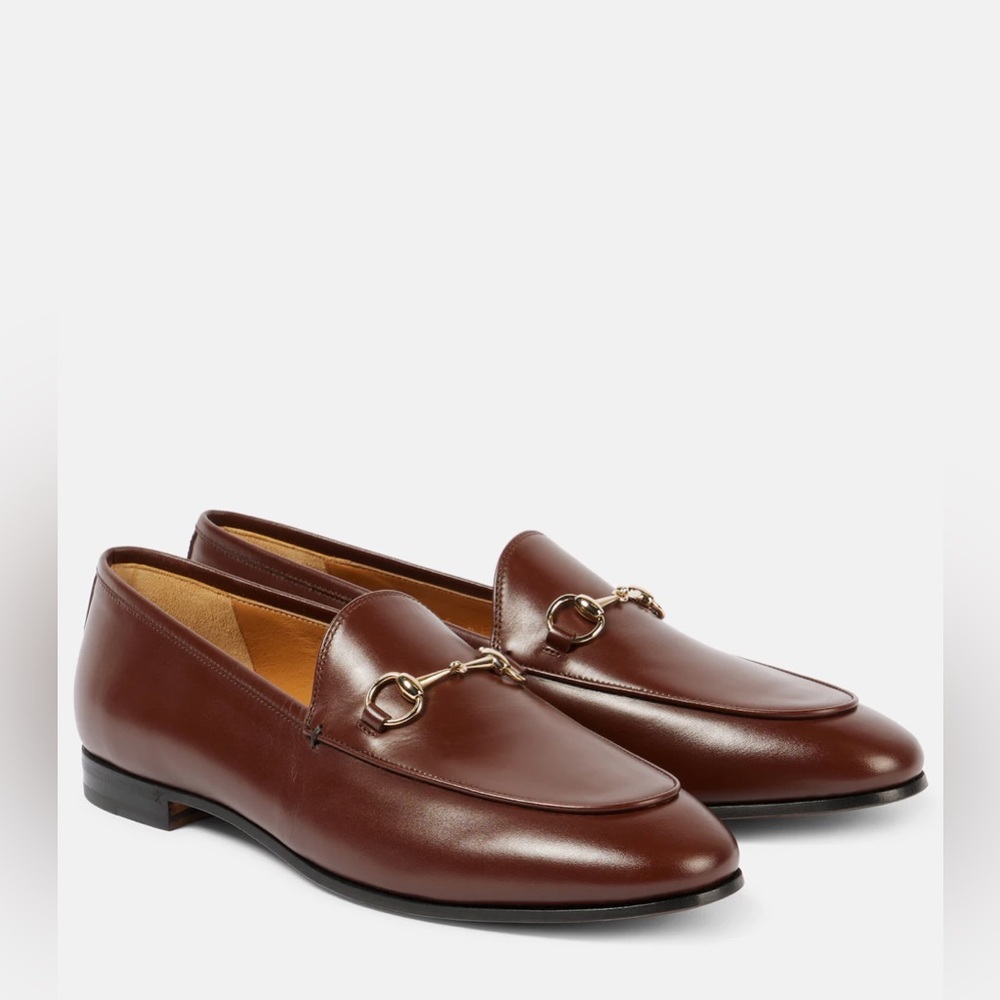 Gucci Leather Horsebit Loafers